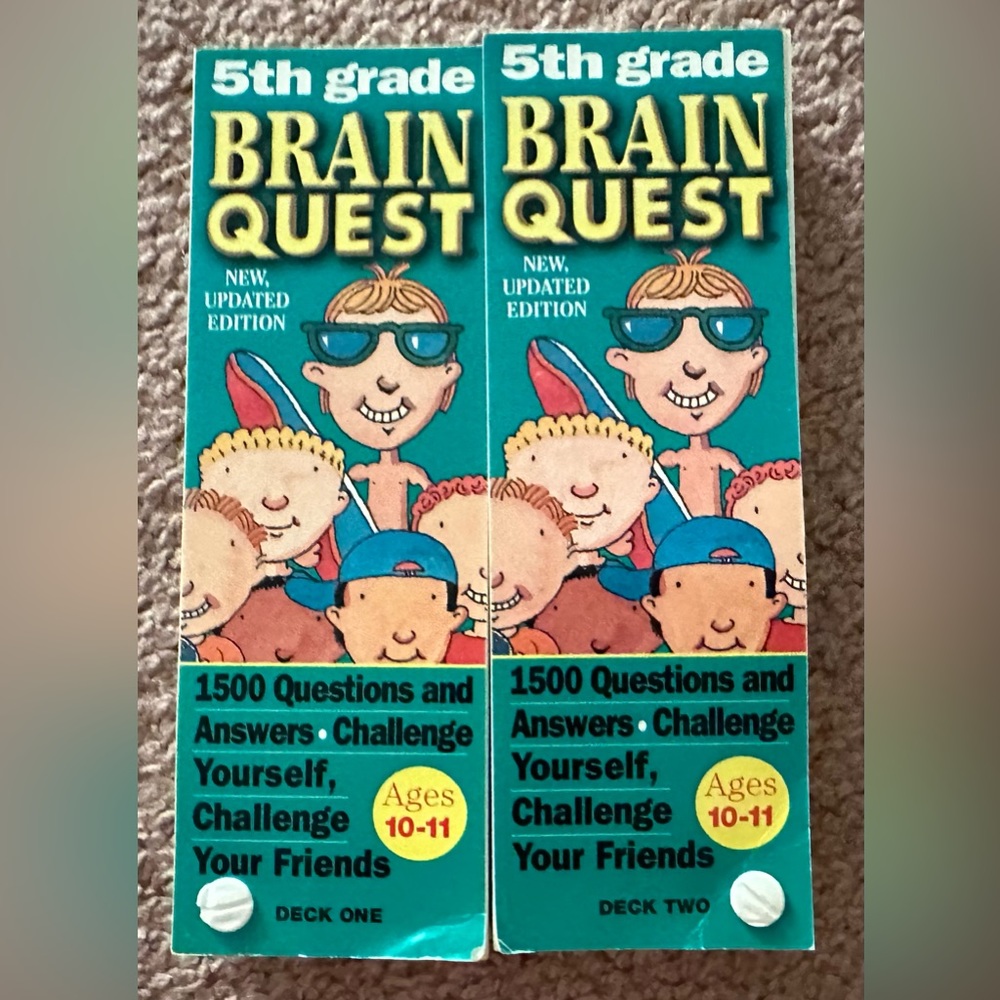 Brain Quest 5th Grade 1,500 Questions and Answers Challenge Yourself Ages 10-11